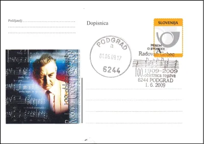100 LET ROJSTVA RADOVAN GOBEC PESEM O SVOBODI